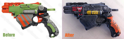 bladerunner-homage-nerf-proton-b4-after Nerf Proton painjob mod vortex blade runner blaster