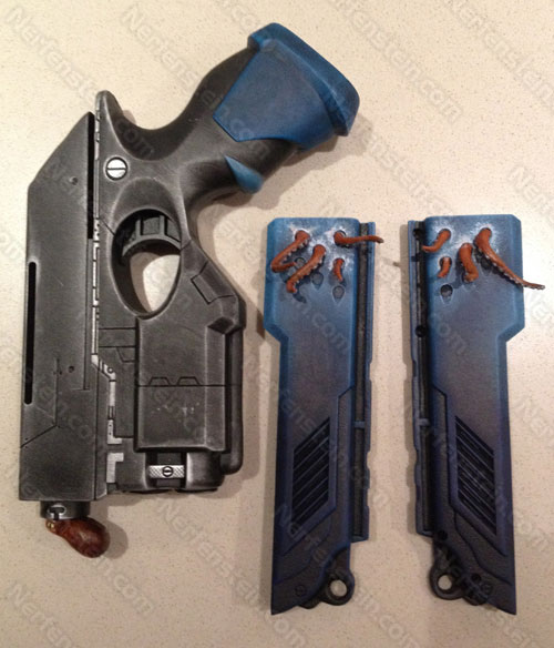 Nerf-Scoutopus-Octopus-nerf-mod-cthulhu-dismantled Nerf Scout painjob mod octopus horror nerf gun mod cthulhu inspired