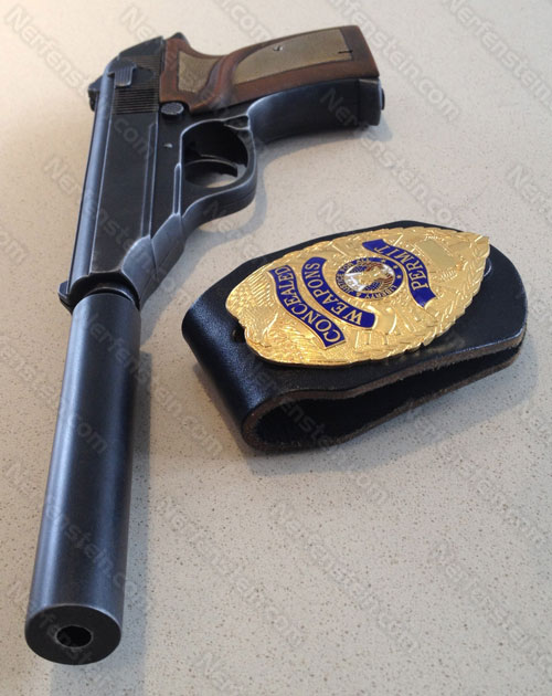 james-bond-walther-ppk-prop-mod-plain walther ppk james bond movie prop with silencer and security badge