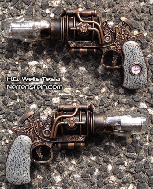 HG-Wells-Tesla-pistol-W13-blaster-prop-nerfenstein H.G. Wells Tesla pistol prop Warehouse 13
