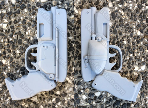 blade-runner-deckard-pkd-pistol-scratch-build-prop-mdf-wip5 Rick Deckard PDK PKD blaster pistol Blade Runner gun prop scratch build from mdf