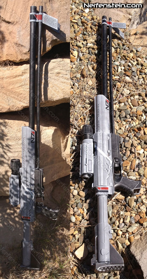 m98-sniper-rifle-mass-effect-widow-nerf-mod-nerfenstein-sun Mass Effect sniper rifle M98 black widow nerf mod by nerfenstein blasters and props