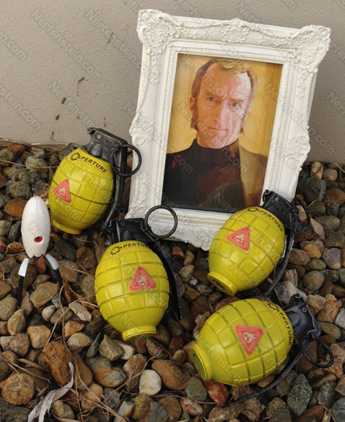 combustible-lemon-grenades-nerfenstein-aperture-labs-cave Cave Johnson Combustible Lemon display props