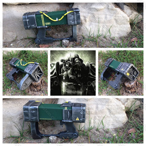 shaun-aep7-fallout-laser-pistol-eva-prop-build-montage Fallout AEP7 Laser Pistol prop build from EVA foam by Nerfenstein