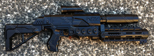Nerfenstein-M8-Avenger-Mass-Effect-Nerf-mod-black Nerf M8 Avenger Mass Effect Assault Rifle in Black