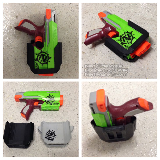 Nerf Sidestrike tactical rail faux magazine prop build tutorial ...
