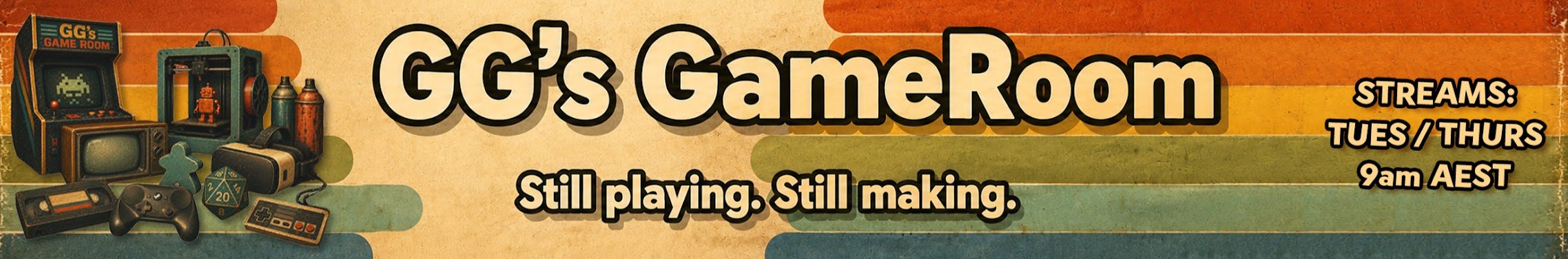 GG's GameRoom: Live on YouTube every Tuesday and Thursday, 9am AEST