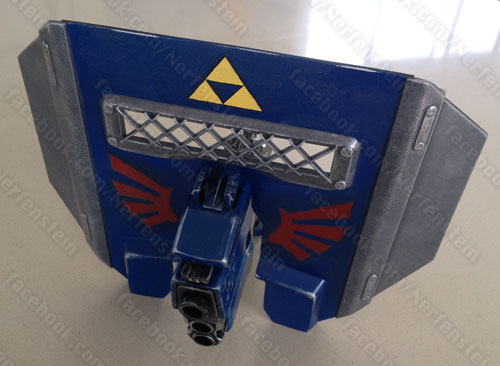 nerf mod legend of zelda shield by nerfenstein girlygamer