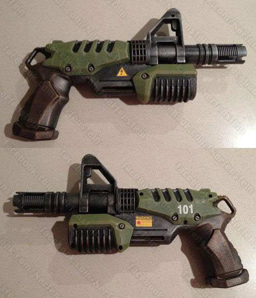 fallout blaster prop pistol nerf mod supa soaker by nerfenstein girlygamer