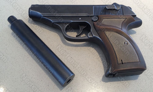 walther ppk and silencer cosplay prop for james bond mod by nerfenstein girlygamer
