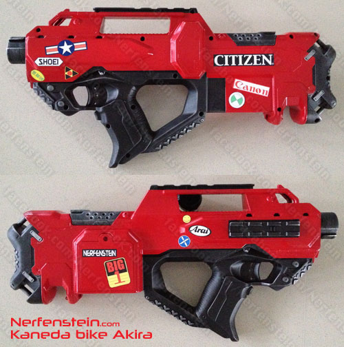 akira kaneda's bike nerf rayven mod by nerfenstein girlygamer