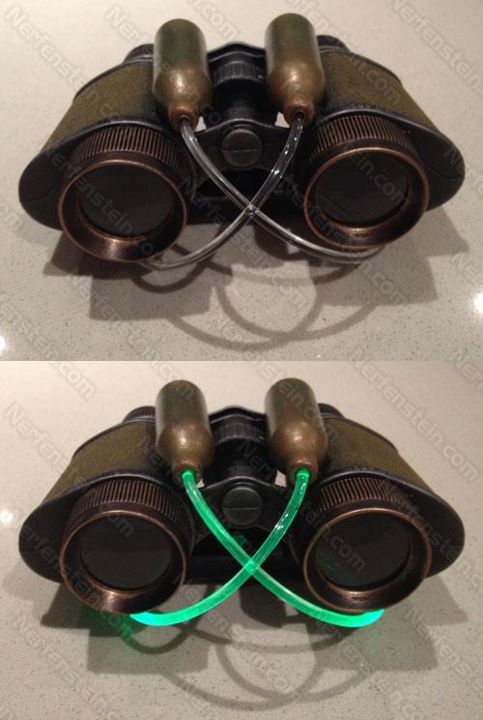 steampunk binoculars with lighting by nerfenstein girlygamer