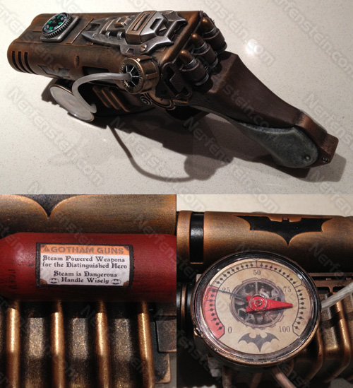 steampunk batman grappler pistol by nerfenstein girlygamer