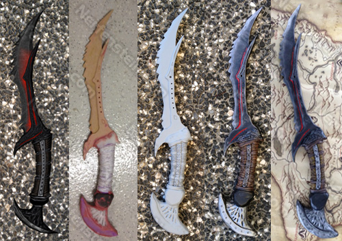 skyrim daedric dagger prop build by nerfenstein girlygamer