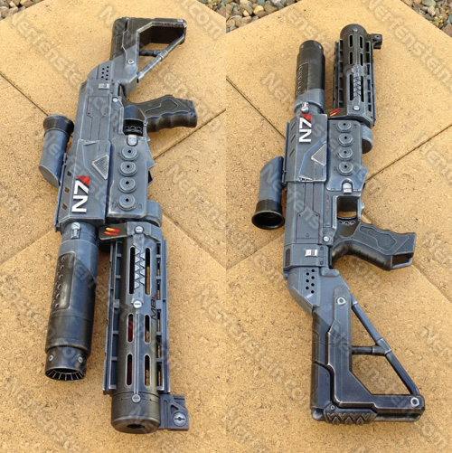 mass effect M8 avenger nerf mod by nerfenstein girlygamer nerf retaliator