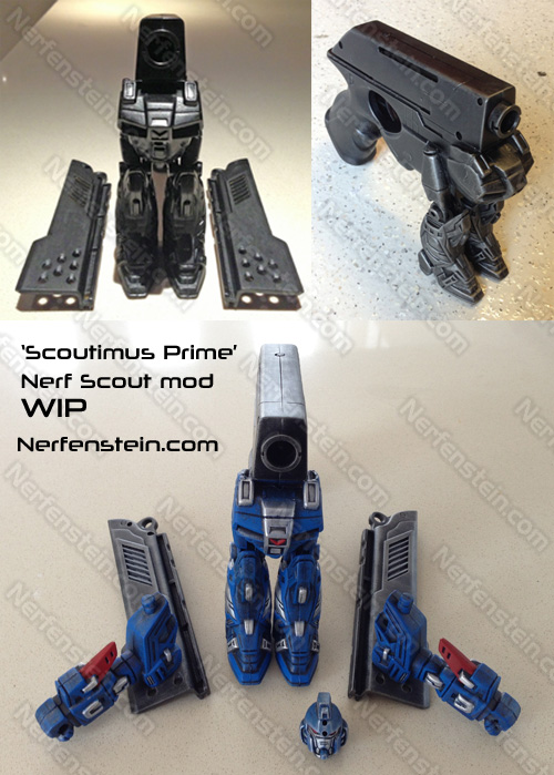 nerf mod transformers robot nerf scout mod by nerfenstein girlygamer