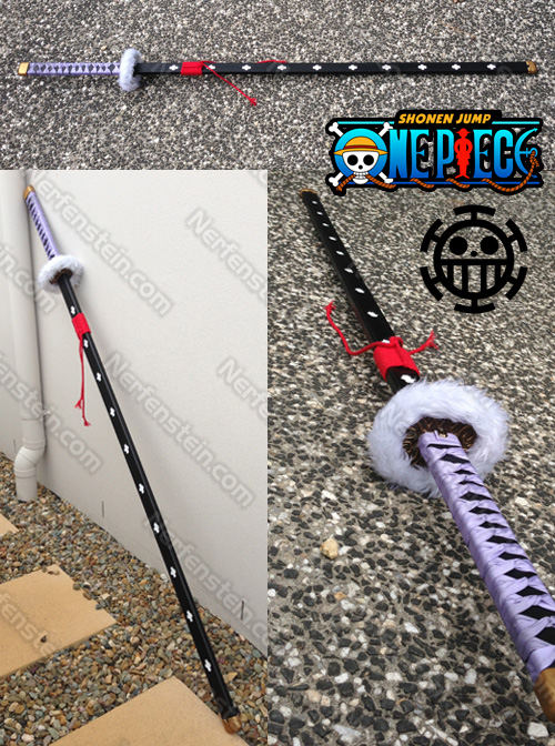 trafalgar law cosplay sword prop by nerfenstein girlygamer