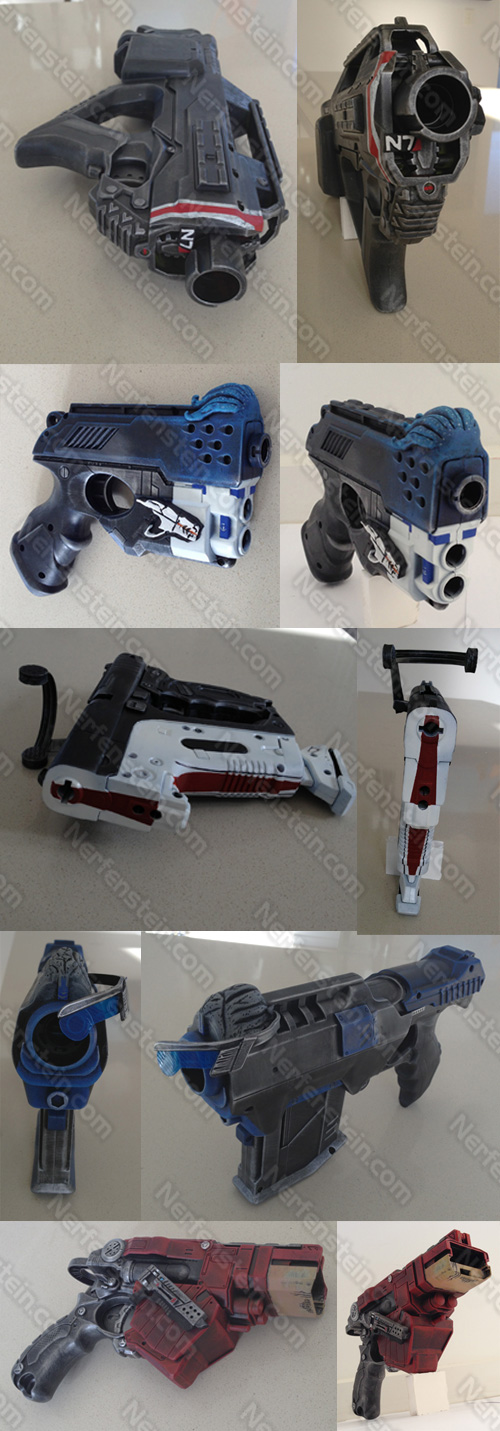 nerf mods mass effect character blaster mods nerfenstein girlygamer