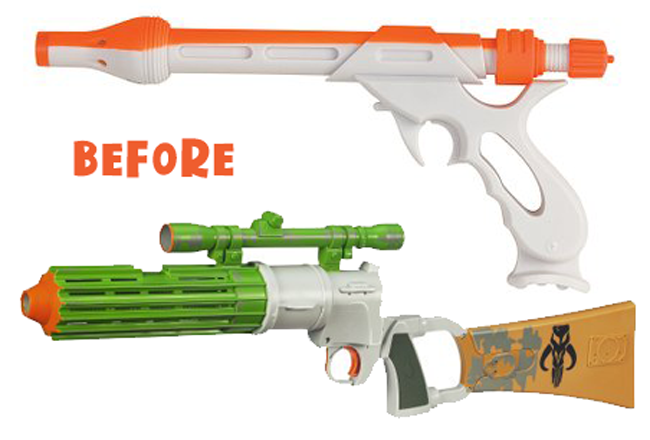 the blasters before the repaint