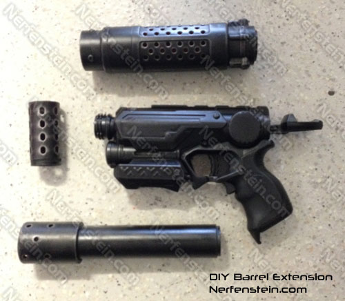 nerf barrel extension mod by nerfenstein girlygamer