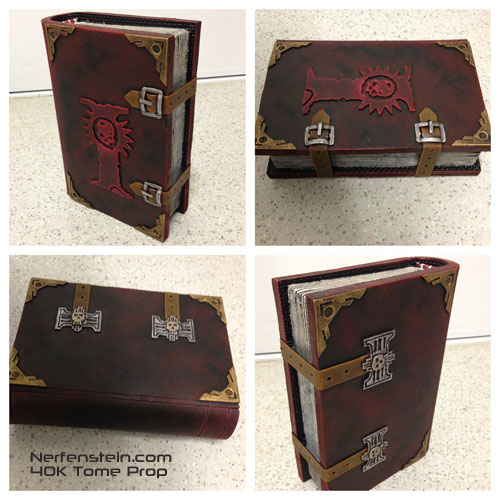 warhammer 40k nerfentome larp prop book by nerfenstein girlygamer