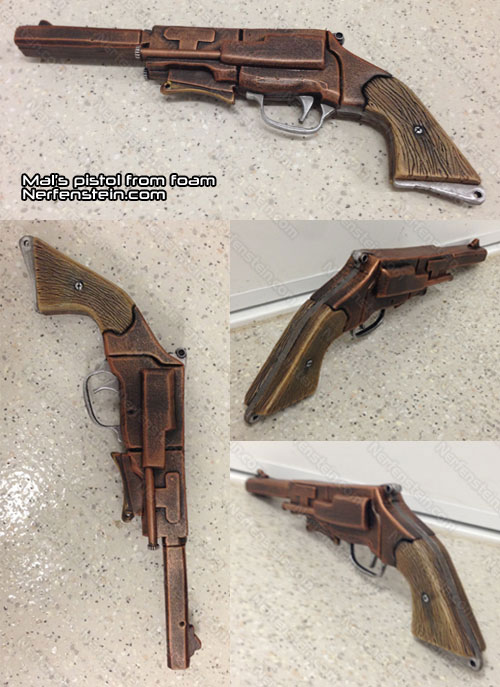 mal reynolds firefly pistol for australian cosplay by nerfenstein girlygamer