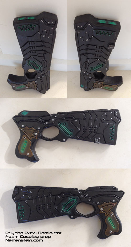 psycho pass handgun foam cosplay prop build by nerfenstein girlygamer