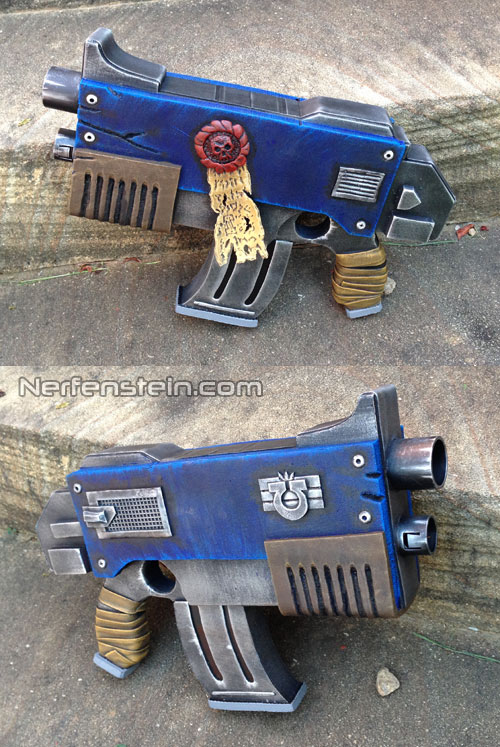 warhammer 40k bolter lifesized prop girlygamer nerfenstein