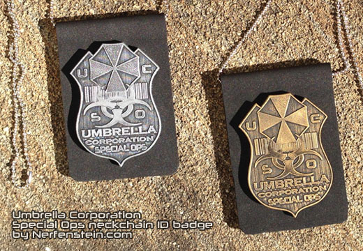 umbrella corp torchwood, Defiance, Resident Evil police badges designed by nerfenstein girlygamer