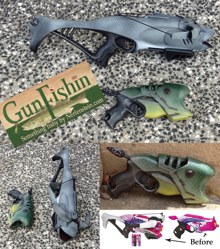 nerf blaster fish mods because why not nerfenstein girlygamer