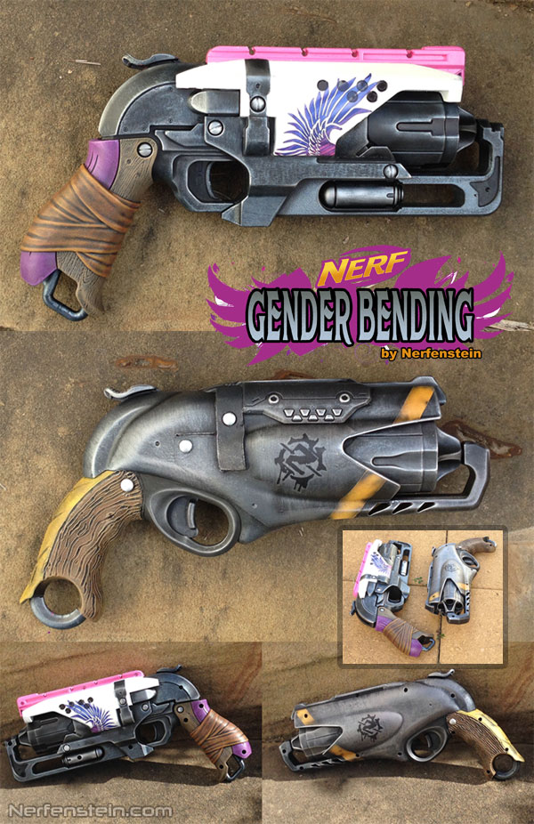 gender bending nerf blasters hammershot and sweet revenge mods by nerfenstein girlygamer