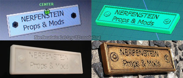 nerfenstein 3d printed plaque