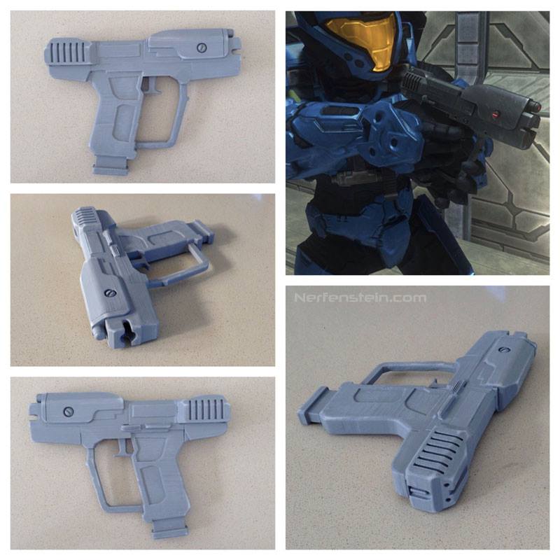 halo magnum pistol 3d printed prop by nerfenstein girlygamer