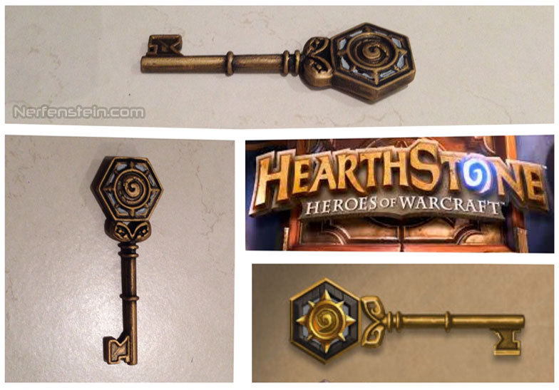 hearthstone prop key 3d printed by girlygamer nerfenstein