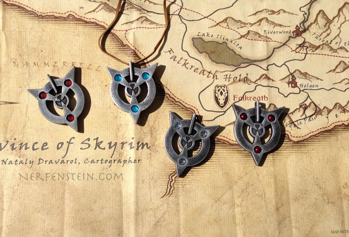 skyrim amulet 3d printed by nerfenstein girlygamer