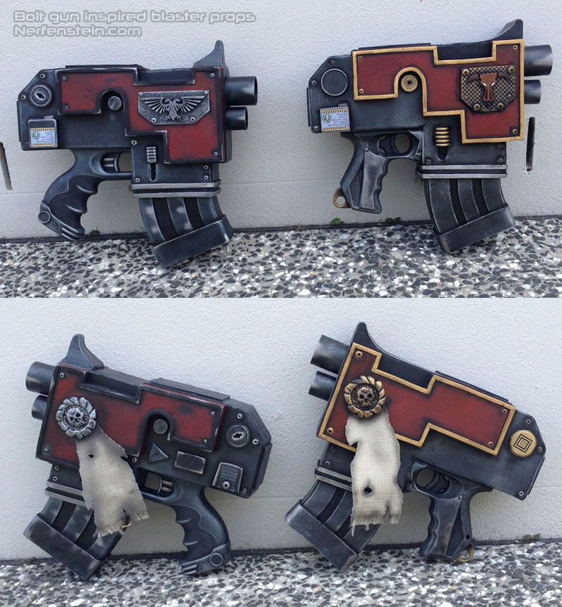 warhammer 40k bolt pistol prop by nerfenstein girlygamer