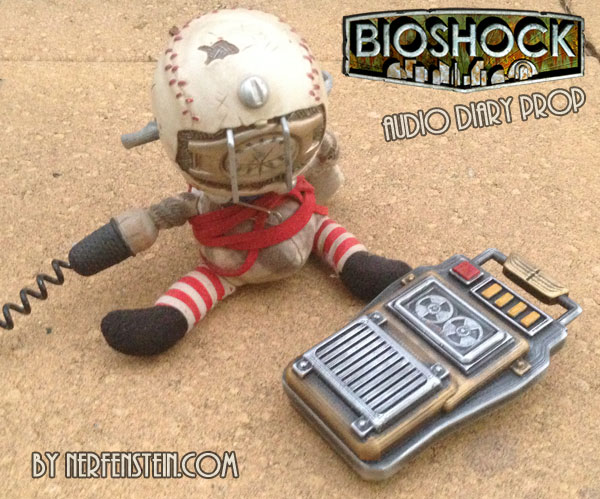 bioshock audio diary 3d printed prop by nerfenstein girlygamer