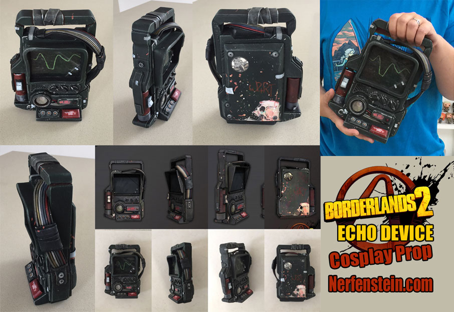 borderlands echo device prop by nerfenstein girlygamer