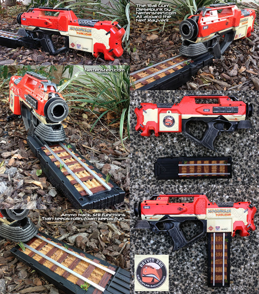 nerf rayven mod train by nerfenstein girlygamer