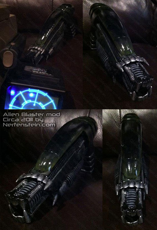 the aliens blaster mod nerf meets alien by nerfenstein girlygamer