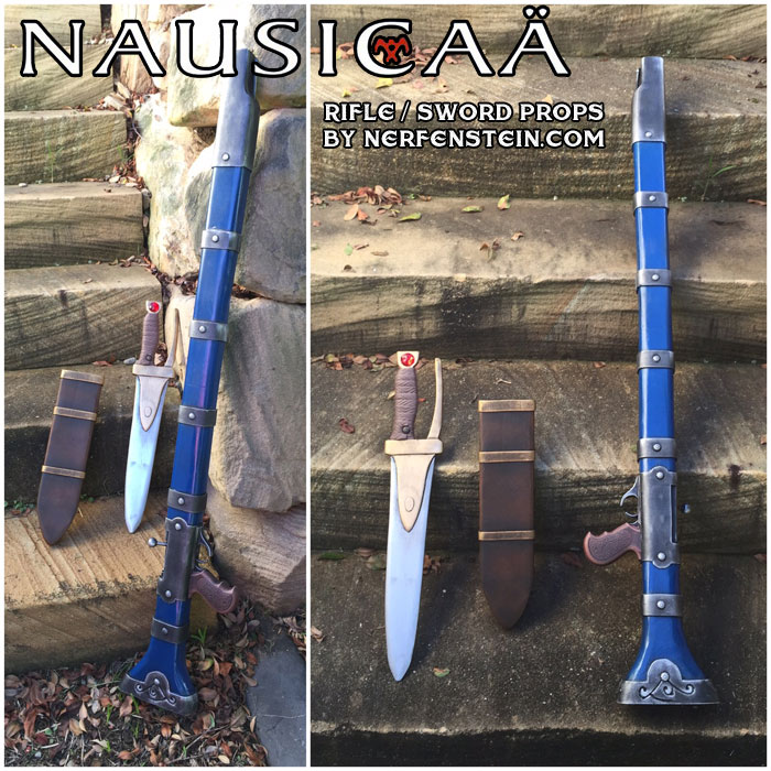 Nausicaä of the Valley of the Wind" (風の谷のナウシカ) cosplay props sword and dagger by nerfenstein girlygamer