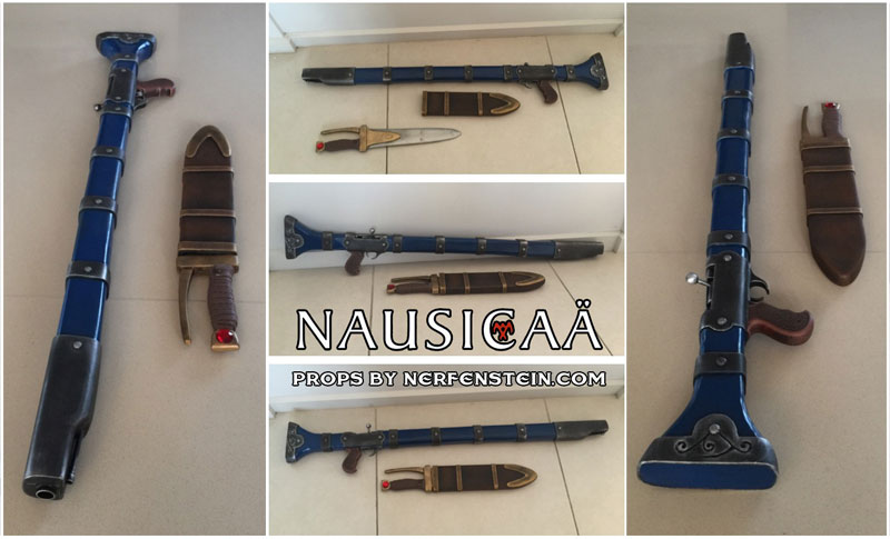 Nausicaä of the Valley of the Wind" (風の谷のナウシカ) cosplay props sword and dagger by nerfenstein girlygamer