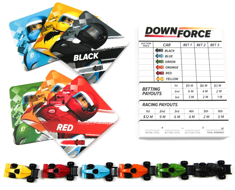 Downforce baord game review - Downforce racing game by restoration games