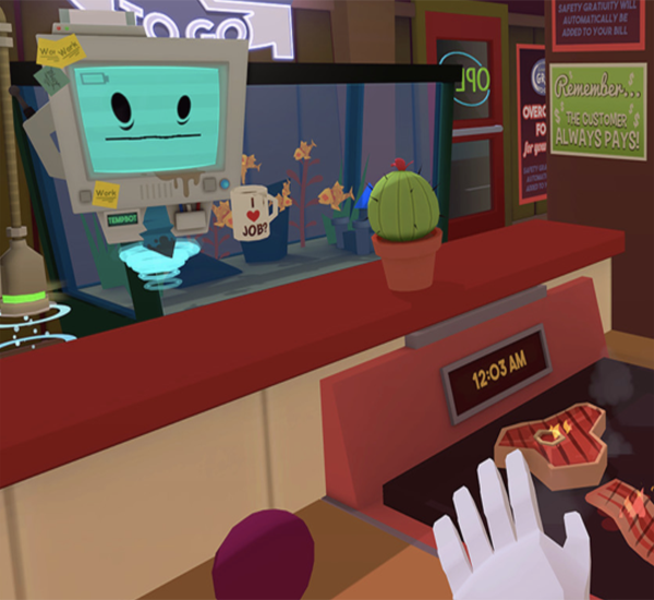 Job Simulator PSVR game gourmet chef gameplay runthrough video by nerfenstein aka girlygamer