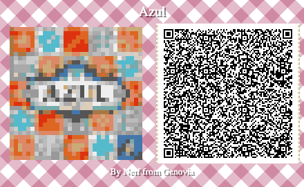 Azul Board Game QR Code for Animal Crossing New Horizons