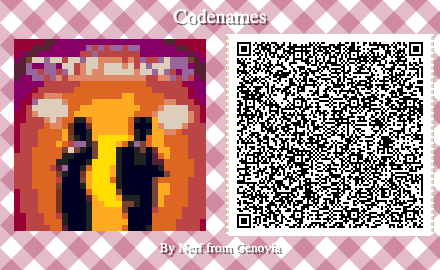 Codenames Board Game QR Code for Animal Crossing New Horizons