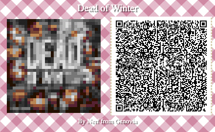 Dead of Winter Board Game QR Code for Animal Crossing New Horizons