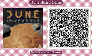 Dune Imperium game QR code for Animal Crossing New Horizons