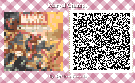 Marvel Champions Board Game QR Code for Animal Crossing New Horizons