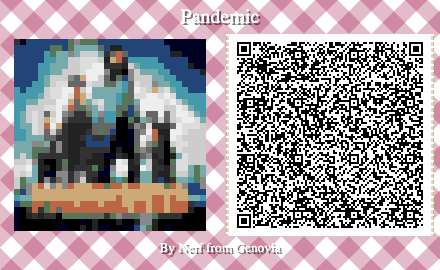 Pandemic Board Game QR Code for Animal Crossing New Horizons